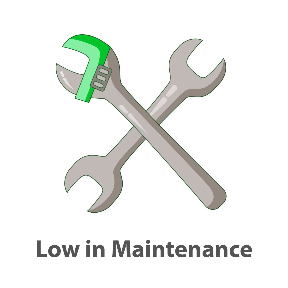 image showing tools representing the low maintenance requirements of solar panels