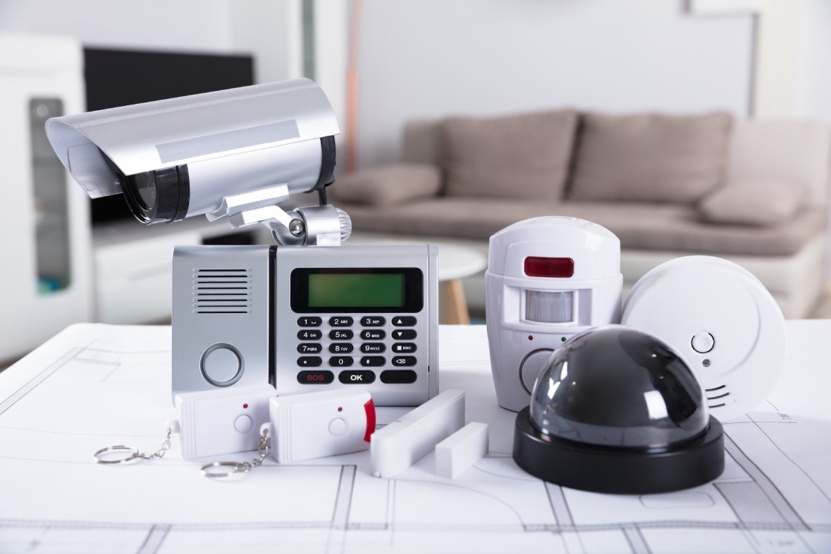 image showing home security devices