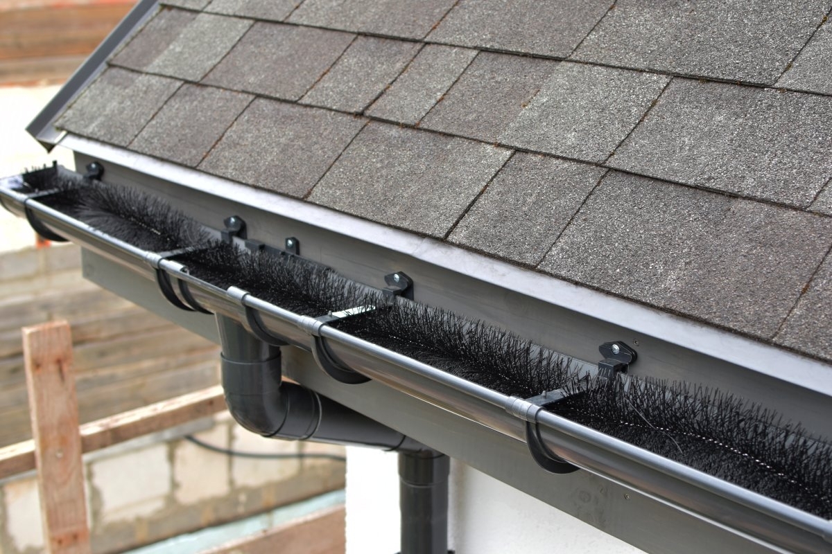 image showing brush gutter guards