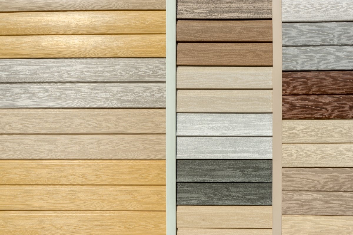 image showing different types of materials for siding
