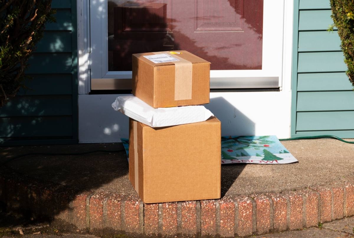 image showing packages on a porch