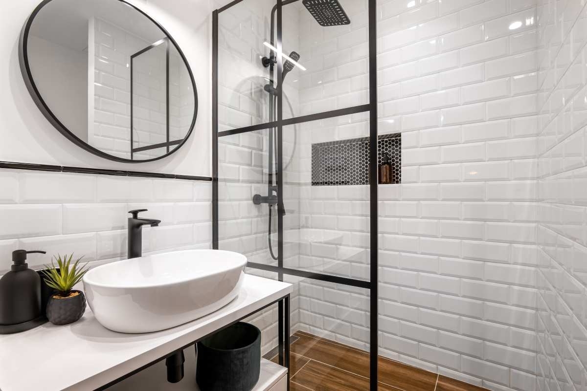 image showing a remodeled bathroom