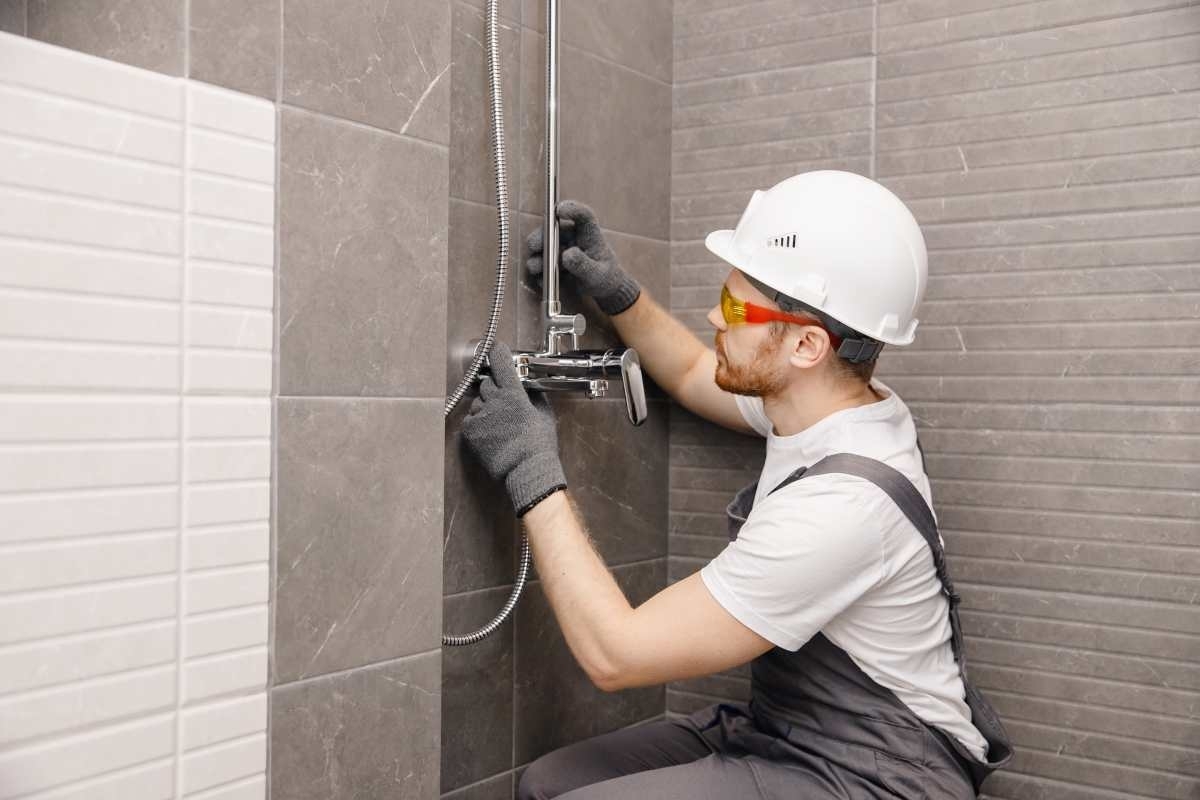 image showing bathroom remodeling installator