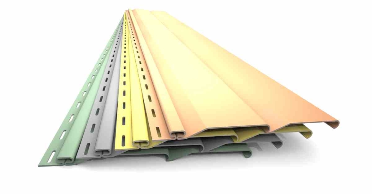 image showing siding panels of different colors