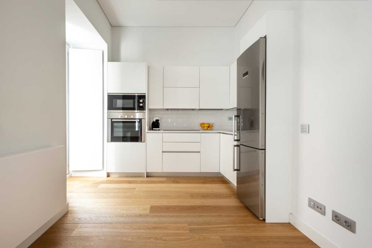 image showing a new kitchen after it was remodeled, clean and tidy and with a great style
