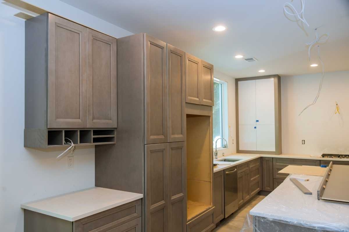 image showing a kitchen in fase of remodeling