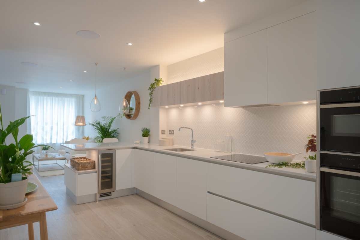 image showing kitchen bright with new lighting