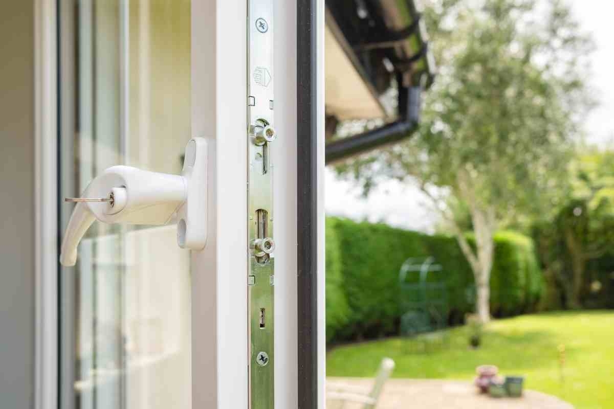 image showing door of home left open and unsurveilled during summer vacations