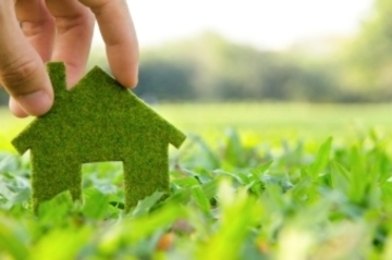 image showing a green house, environmentally friendly