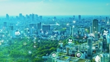 Image showing a futuristic city, green and eco-friendly