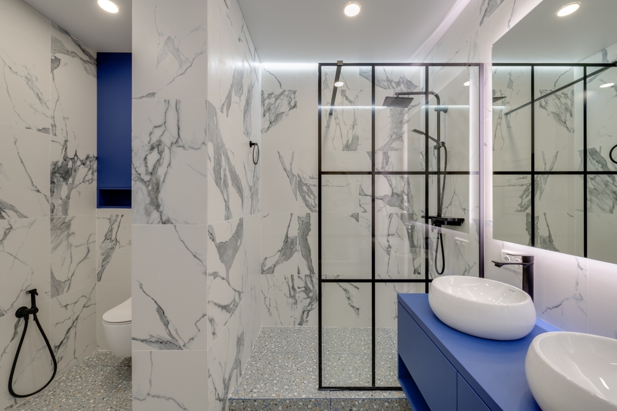 image showing a walk-in shower