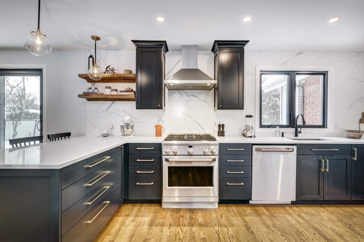 image showing a beautifully remodeled kitchen