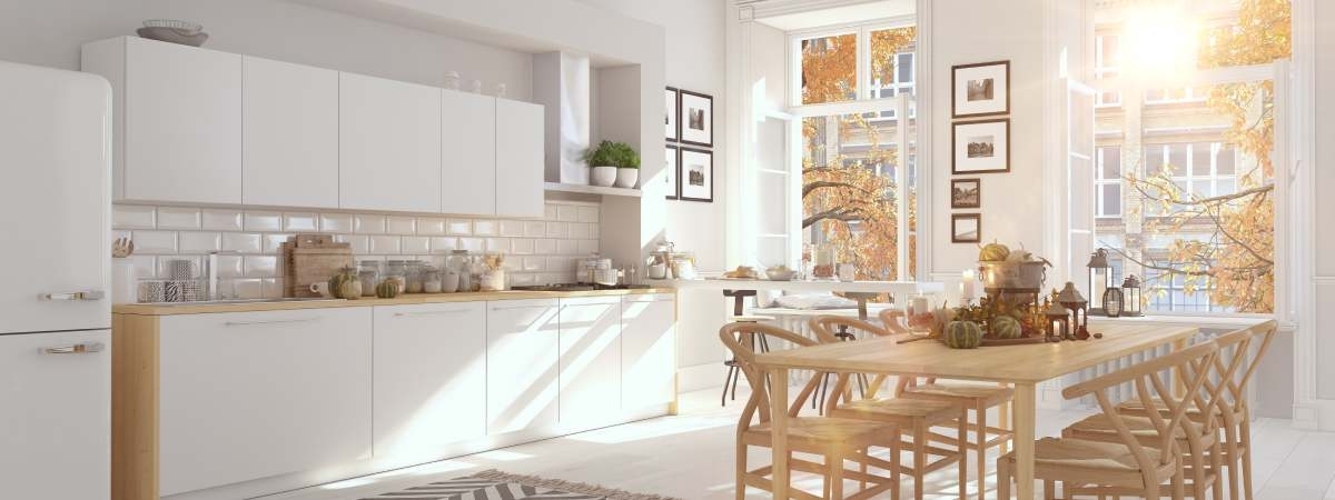 image showing kitchen with thanksgiving aesthetic decor