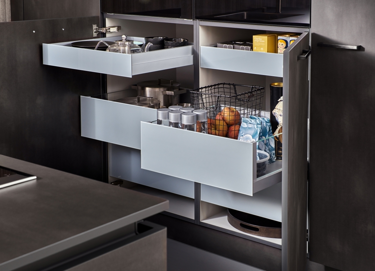 image showing kitchen cabinet organization