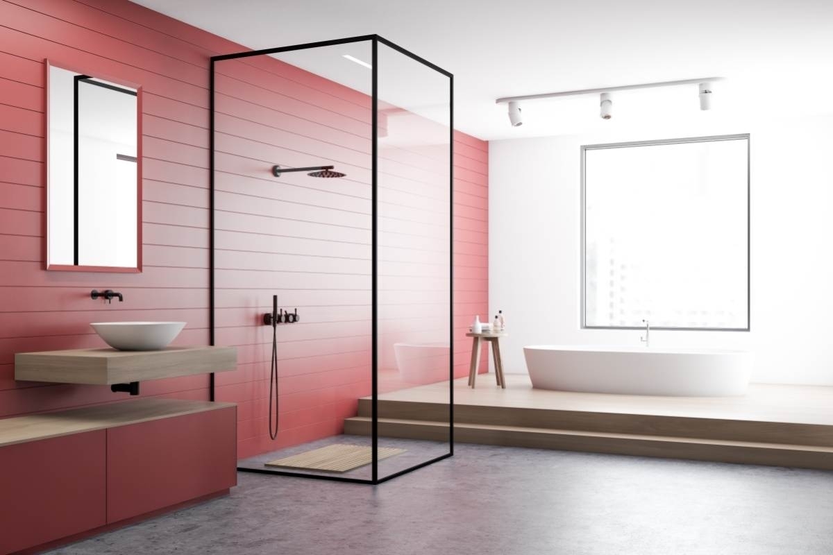 Corner Walk-In Shower