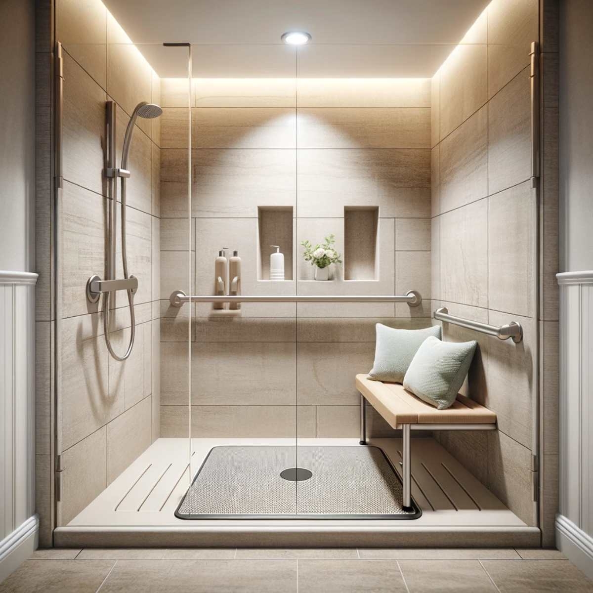 walk in shower for elderly