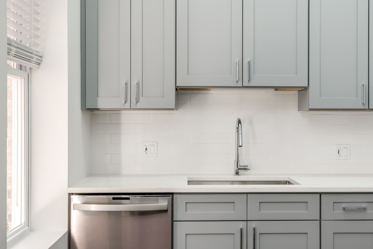 beautiful grey kitchen